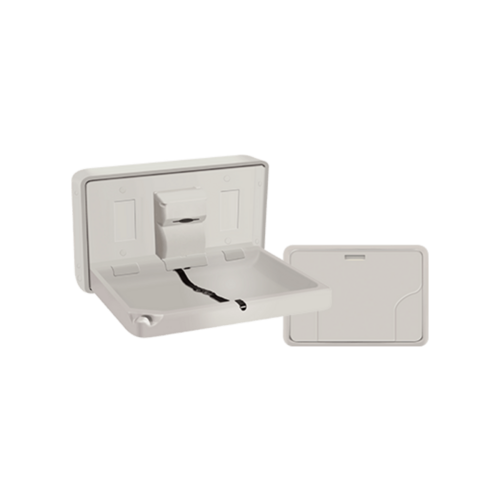 ASI 9014 Horizontal Plastic Baby Changing Station - Surface Mounted