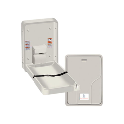 ASI 9015 Vertical Plastic Baby Changing Station - Surface Mounted