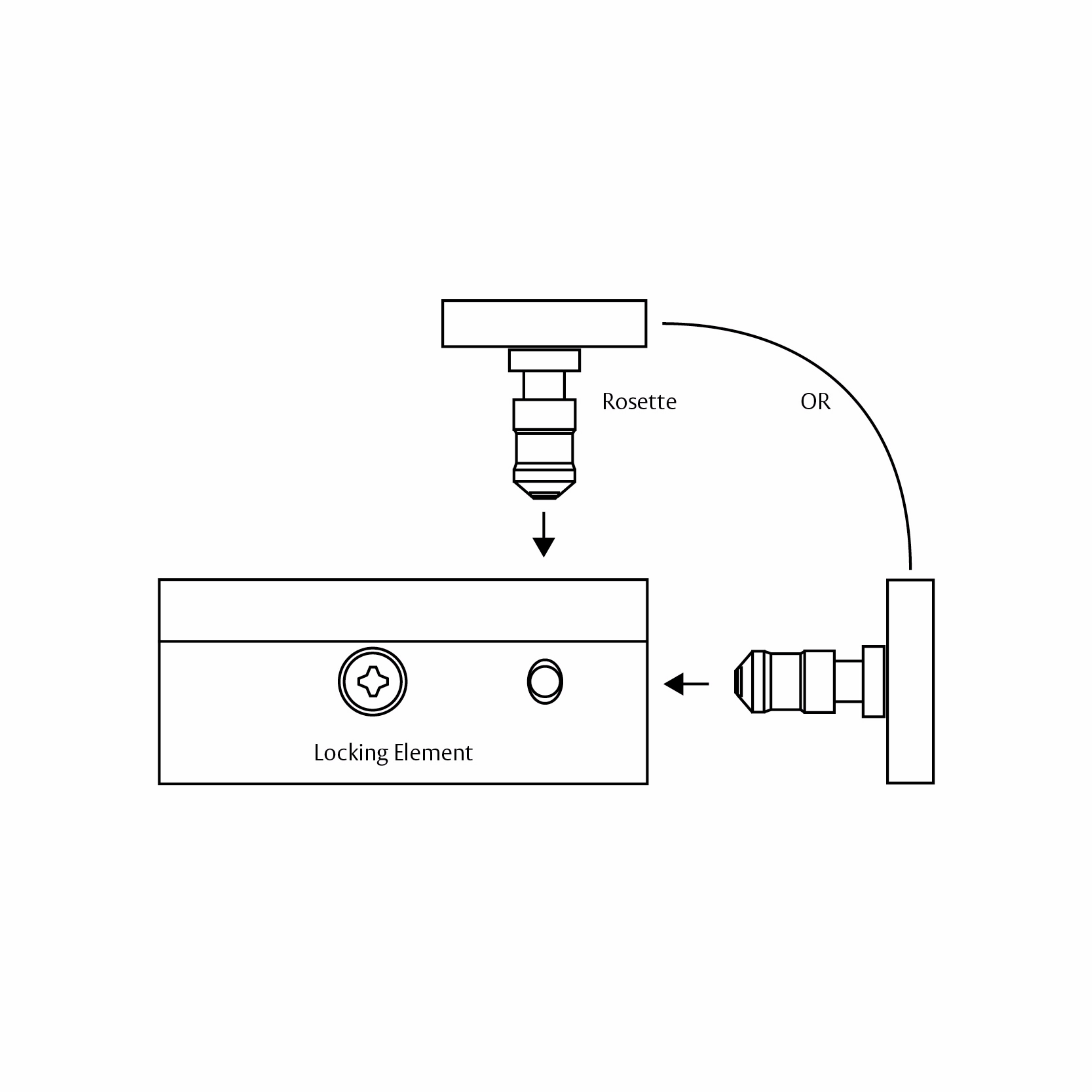 HES 610 Cabinet Lock 