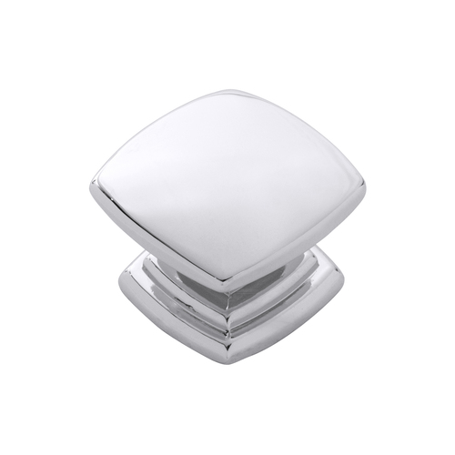 Hickory Hardware P2163-CH 1-1/2 Inch Square Euro-Contemporary Knob