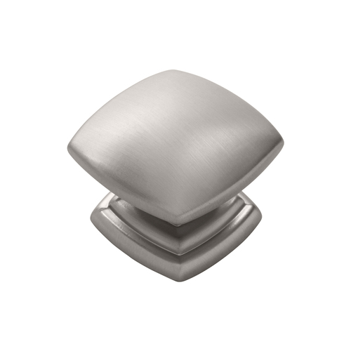 Hickory Hardware P2163-SS 1-1/2 Inch Square Euro-Contemporary Knob