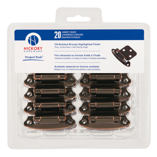 Hickory Hardware VP244-OBH Self-Closing Surface Hinge