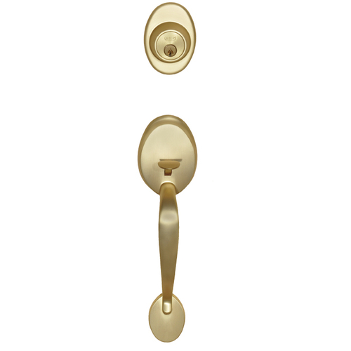 BHP 10904SB Van Ness Handleset, Satin Brass