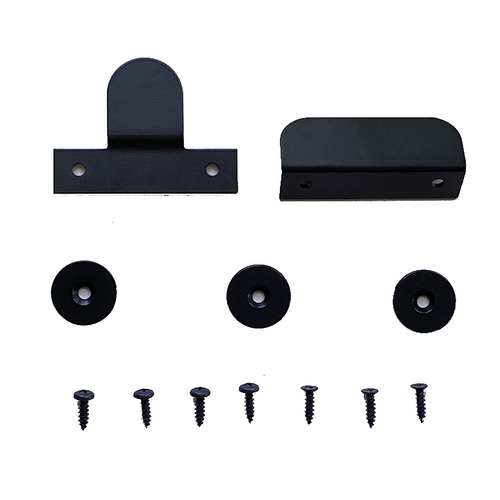 BHP 134BLK Magnetic Catch – 2 Brackets, Matte Black