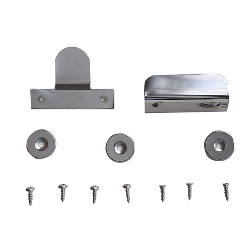 BHP 134SN Magnetic Catch – 2 Brackets, Satin Nickel