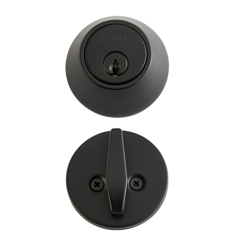 BHP 30644BLK Commercial Grade LL Deadbolt – Single Cylinder U.L.Listed, Matte Black