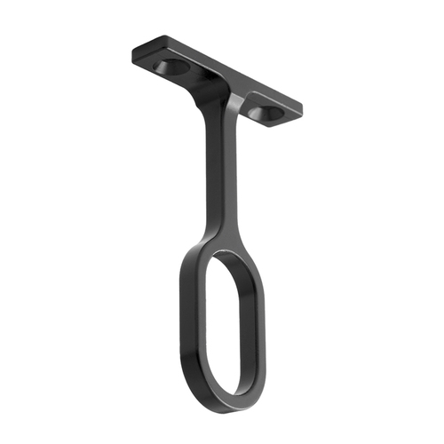 BHP 437BLK Oval Closet Rod Center Supports, Matte Black