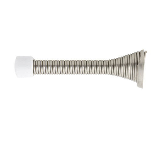 BHP 504SN 3 1/8 Spring Door Stop, Satin Nickel