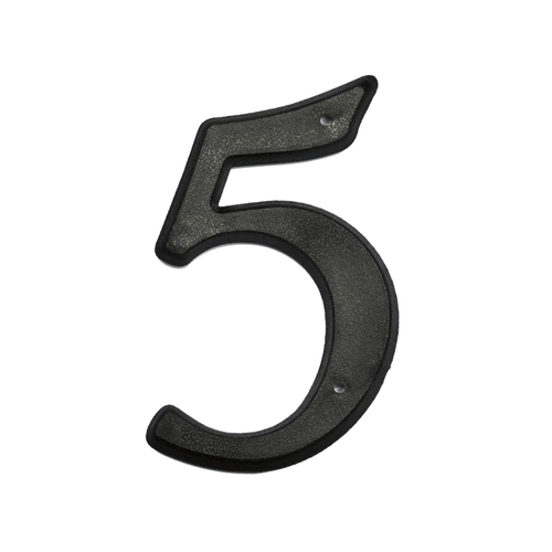 BHP 551BLK 5 Plastic House Numbers, Matte Black