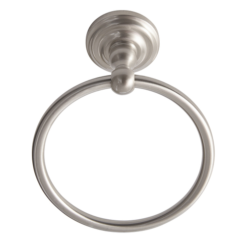BHP 6004SN Dolores Park Towel Ring, Satin Nickel
