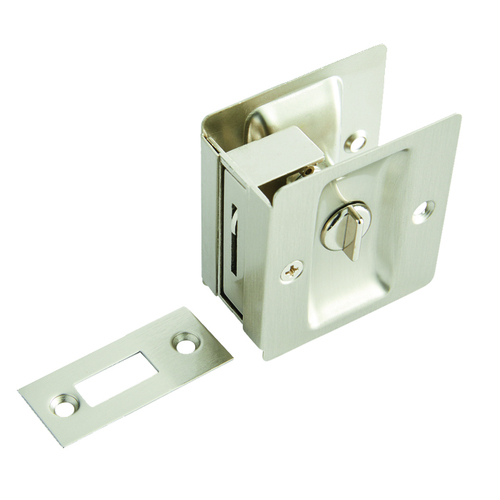 BHP 720SN Sliding Door Lock Privacy, Satin Nickel