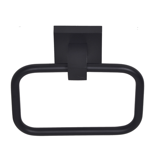 BHP 9004BLK San Francisco Towel Ring, Matte Black