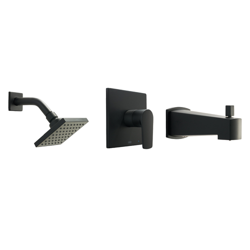 BHP F90644BLK San Francisco Shower Set, Matte Black