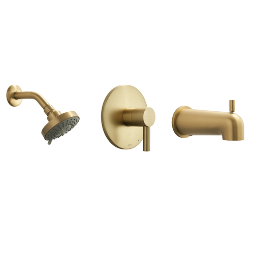BHP F93604SB Stinson Beach Shower Set, Satin Brass