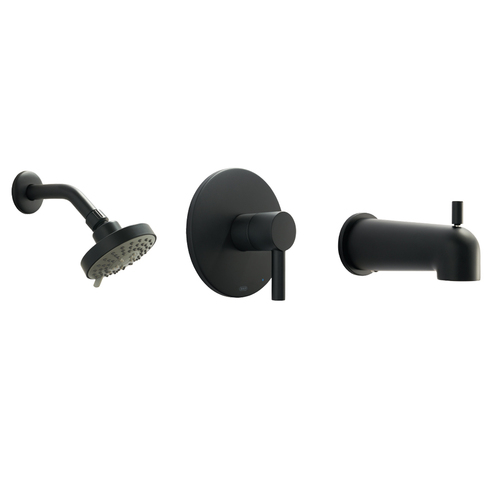 BHP F93644BLK Stinson Beach Shower Set, Matte Black