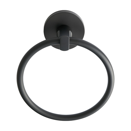 BHP 9604BLK Baker Beach Towel Ring, Matte Black