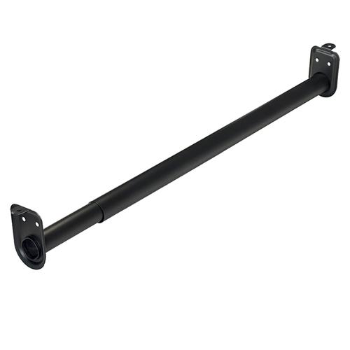 BHP BCR1830 Steel Adjustable Closet Rod – Matte Black Finish, Matte Black