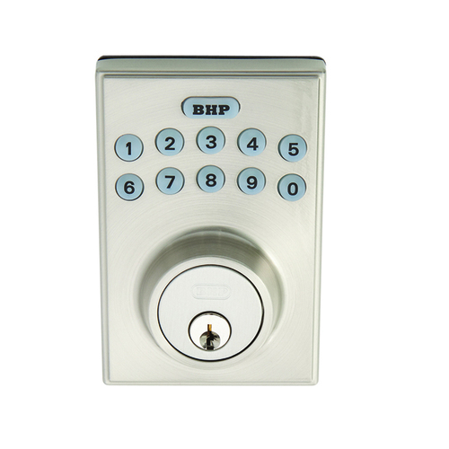 BHP EL20615SN Electronic Deadbolt, Satin Nickel