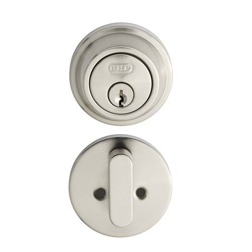BHP M10615SN Modern Round Deadbolt, Satin Nickel