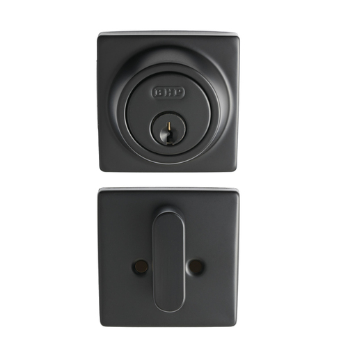 BHP M20644BLK Modern Square Deadbolt, Matte Black