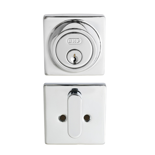 BHP M20688CH Modern Square Deadbolt, Chrome