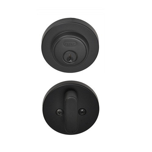 BHP ULSK10644BLK Low Profile Single Cylinder Deadbolts, Matte Black