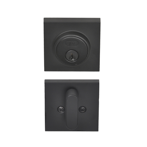 BHP TIB10644BLK Low Profile Single Cylinder Deadbolts, Matte Black
