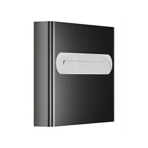 Bradley 5B1-113600-BB Brushed Black Large Capacity Surface-Mounted Seat Cover Dispenser