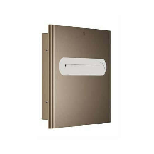 Bradley 5B1-003600-BZ Recessed Large Capacity Seat Cover Dispenser, Brushed Bronze