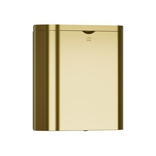 Bradley 4B2-110000-BR Elvari Napkin Disposal- Stainless, Surface Mtd Brushed Brass