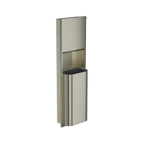 Bradley 2B5-000000-BN Elvari Recessed Towel Dispenser/Waste Receptacle
