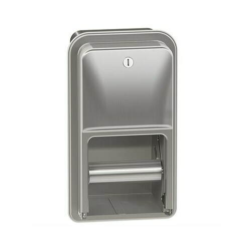 Bradley 5A00-000000 Toilet Tissue Disp, Recessed, Dual
