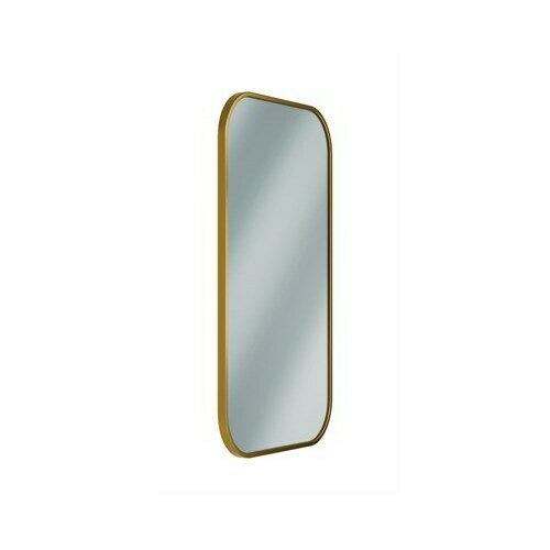 Bradley 7B1-0018300-BR Brushed Brass Frame Mirror, 18