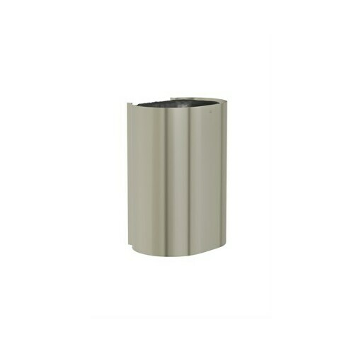Bradley 3B1-113600-BN Brushed Nickel Large Cap Waste Rec - Surface P-Shape