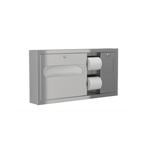Bradley 5961-000000 HORIZONTAL COMBI UNIT-RH, RECESSED. ADA COMPLIANT