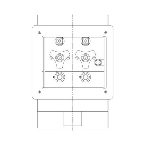Bradley S91-063 7906A RECESSED HOSE BOX W/DOOR