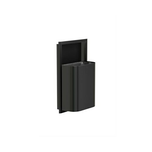 Bradley 3B1-103400-BB Elvari Waste Rec- Semi-Rec.-Small Cap. (D-Shape) Brushed Black
