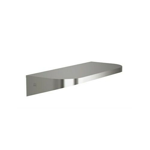 Bradley 7B2-0081896-BS Stainless Steel Shelf with Hooks, 20 Gauge, 8