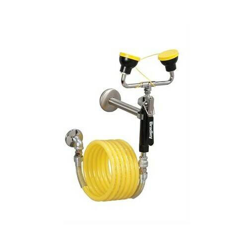 Bradley S1944011ABC Wall-Mounted 12' Dual Head Drench Hose