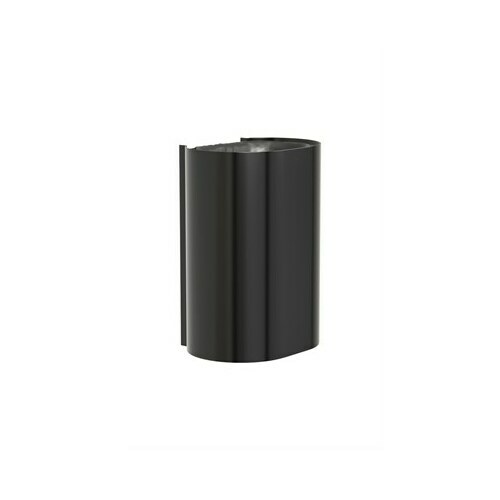 Bradley 3B1-113600-BB Brushed Black P-Shape Surface Waste Receptor with Large Cap