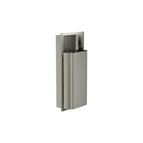 Bradley 3B1-000000-BS Elvari Waste Rec- Recessed, Medium Cap. (D-Shape) Brushed Stainless