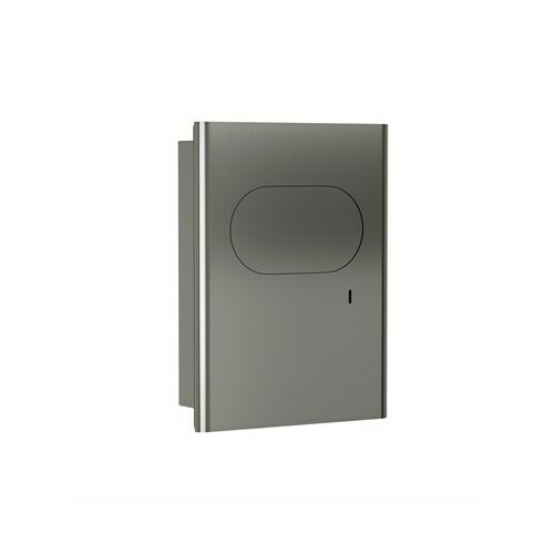 Bradley 4B2-000000-BS Recessed Brushed Stainless Steel Napkin Disposal