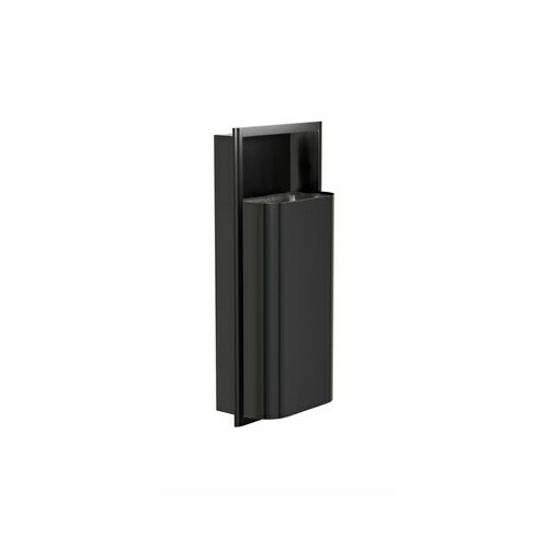 Bradley 3B1-000000-BB Elvari Waste Rec- Recessed, Medium Cap. (D-Shape) Brushed Black