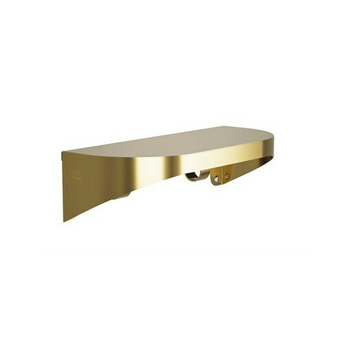 Bradley 7B2-0051296-BR Stainless Satin Shelf with Hooks, 20 Gauge, 5