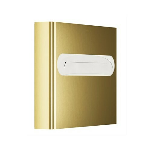 Bradley 5B1-113600-BR Brushed Brass Large Capacity Surface-Mounted Seat Cover Dispenser