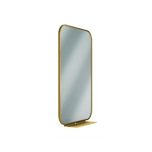 Bradley 7B1-2024360-BR Brushed Brass 24x36 Frame Mirror with Shelf