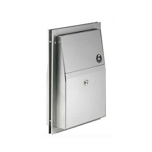 Bradley 4721-150000 Napkin Disposal, 1.5 Gal, Partition