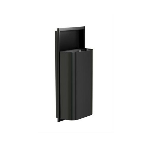 Bradley 3B1-100000-BB Elvari Waste Rec- Semi-Rec, Medium Cap. (D-Shape) Brushed Black