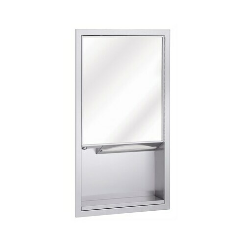 Bradley 155-000000 Mirror and Towel Dispenser, Rec