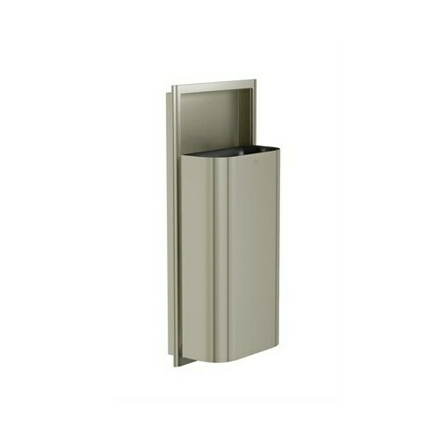 Bradley 3B1-100000-BN Elvari Waste Rec- Semi-Rec, Medium Cap. (D-Shape) Brushed Nickel
